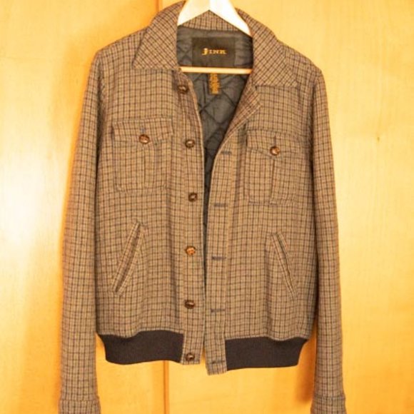 Fink Navy Wool Bomber Jacket mens M - Picture 6 of 11